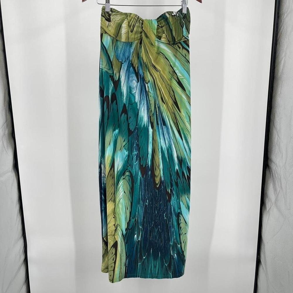 Y2K Summer Sleeveless Maxi Tube Dress Butterfly Tropical Fairy Boho 8 Medium